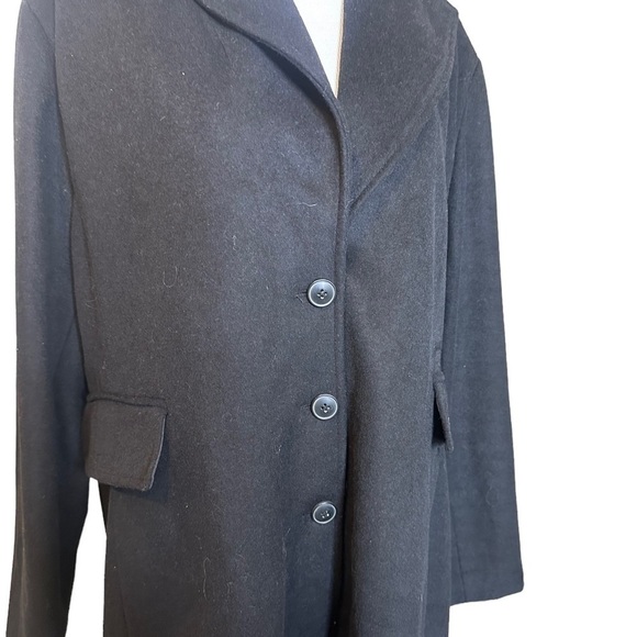 Halogen Single Breasted Topper Pea Coat Black Size 22w - Picture 4 of 9